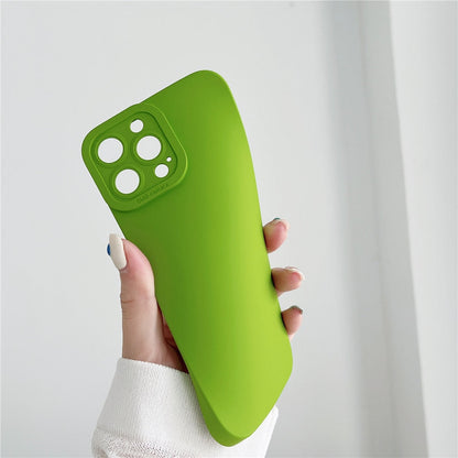 Anymob iPhone Case White Luxury Soft Liquid Silicone Phone Lens Protection Shockproof Bumper Back Cover-Mobile Phone Cases-PEROZ Accessories