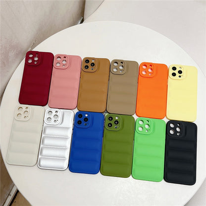 Anymob iPhone Silver Jacket Silicone Case Camera Protection Shockproof Back Cover-Mobile Phone Cases-PEROZ Accessories
