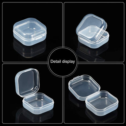 Anyhouz Jewelry Storage Containers Box 20pcs Transparent Portable Pill Medicine Holder Storage Organizer Jewelry Packaging for Earrings Ring-Jewellery Holders &amp; Organisers-PEROZ Accessories