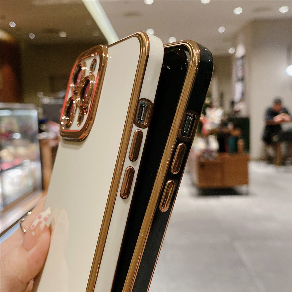 Anymob iPhone Case Brown Camera Protection Shell Bumper Mobile Cover iPhone 12 11 13 Pro Max XR XS Max X 7 8 Plus SE 2020 12 13Pro Compatible-Mobile Phone Cases-PEROZ Accessories