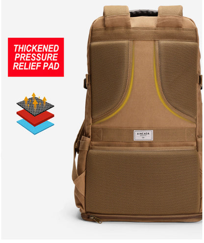 Anypack Backpack Khaki Outdoor Sports Bag Military Tactical Backpack Hiking Camping Waterproof Wear-Resisting Nylon Rucksack 50L Capacity-Backpacks-PEROZ Accessories