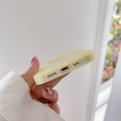 Anymob iPhone Yellow Phone Case Candy Color Bumper Transparent Back Cover-Mobile Phone Cases-PEROZ Accessories