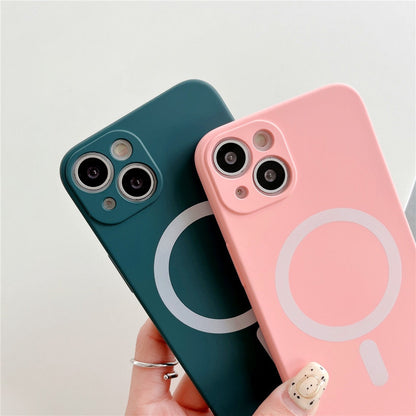 Anymob iPhone Dark Gray Silicone Magnetic Case Shockproof Phone Cover-Mobile Phone Cases-PEROZ Accessories
