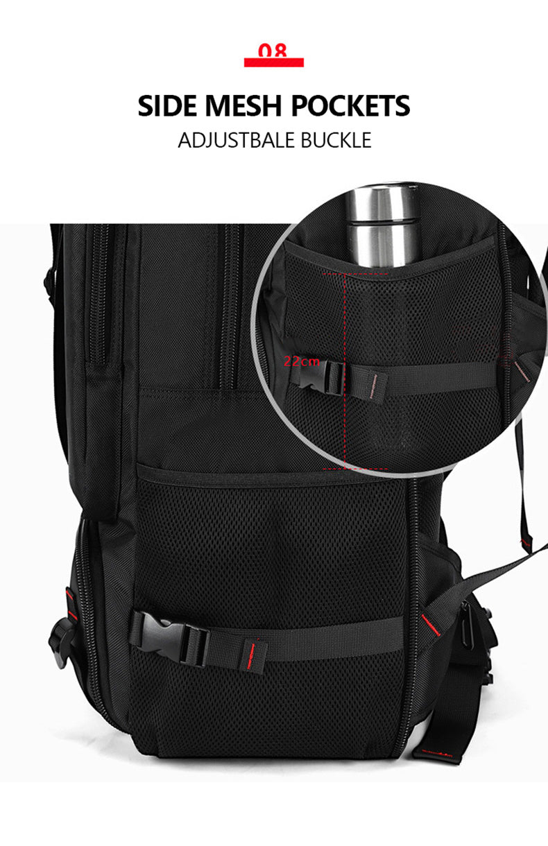 Anypack Backpack Blue Black Large Travel Sports Camping Luggage Multifunctional Climbing Laptop School Bag Pack 80L-Backpacks-PEROZ Accessories
