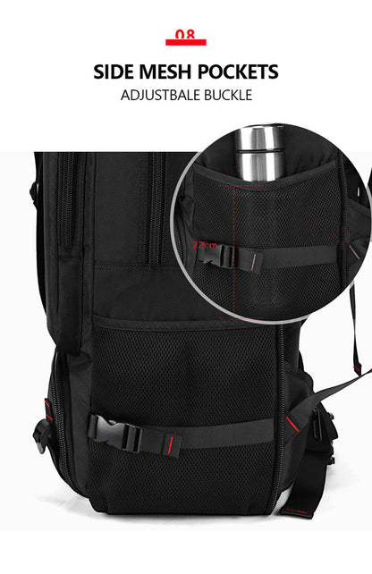 Anypack Backpack Camo Black Large Travel Sports Camping Luggage Multifunctional Climbing Laptop School Bag Pack 80L-Backpacks-PEROZ Accessories