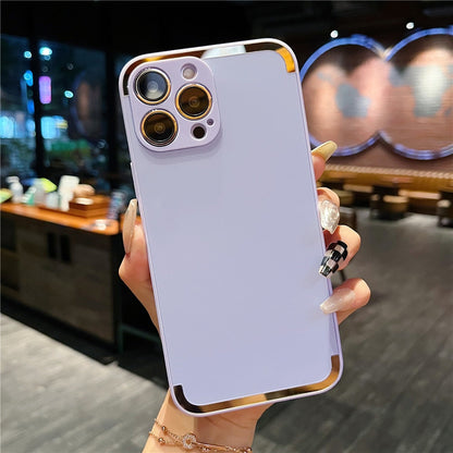 Anymob iPhone Case Purple Candy Color Matte Soft Camera Protection Shockproof Cover-Mobile Phone Cases-PEROZ Accessories