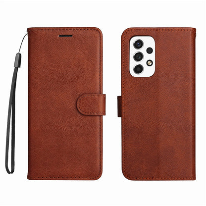 Anymob Samsung Case Brown Luxury Solid Color Flip Leather Funda Mobile Phone Cover Protection-Mobile Phone Cases-PEROZ Accessories