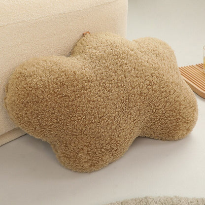 Anyhouz Plush Pillow Khaki Cloud Shape Stuffed Soft Pillow Seat Cushion Room Decor-Pillow-PEROZ Accessories