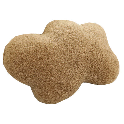 Anyhouz Plush Pillow Khaki Cloud Shape Stuffed Soft Pillow Seat Cushion Room Decor-Pillow-PEROZ Accessories