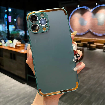 Anymob iPhone Case Blue Candy Color Matte Soft Camera Protection Shockproof Cover-Mobile Phone Cases-PEROZ Accessories