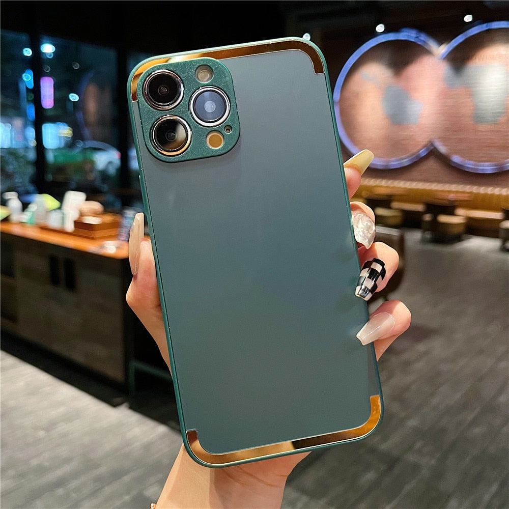 Anymob iPhone Case Purple Candy Color Matte Soft Camera Protection Shockproof Cover-Mobile Phone Cases-PEROZ Accessories