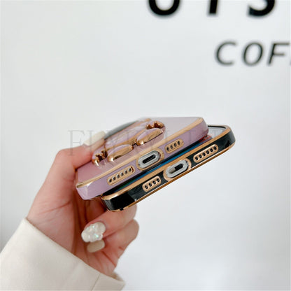 Anymob iPhone Case Mint Green Luxury Astronaut Kickstand Soft Silicon Plating Bumper Back Cover-Mobile Phone Cases-PEROZ Accessories