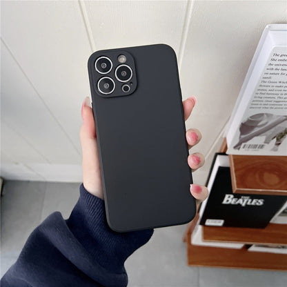 Anymob iPhone White Square Silicone Phone Case Slim Soft Back Cover-Mobile Phone Cases-PEROZ Accessories