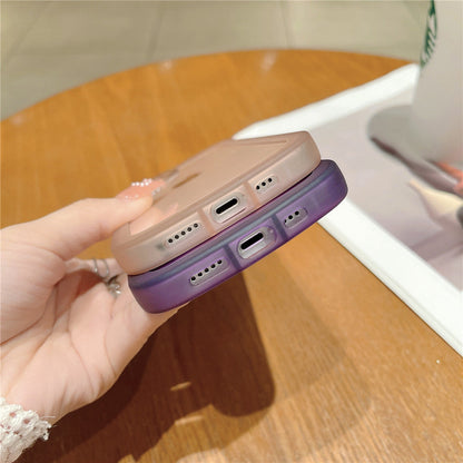 Anymob iPhone Case Purple Round Camera Protection Shockproof Bumper Cover iPhone 13 11 12 Pro Max X XS Max XR 7 8 Plus SE 2020 Compatible-Mobile Phone Cases-PEROZ Accessories