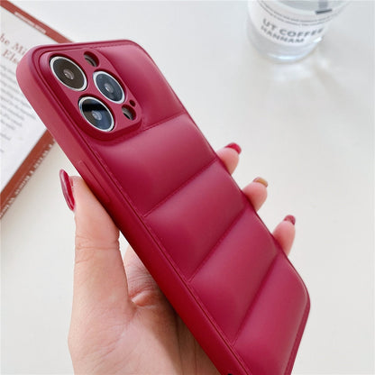Anymob iPhone Red Fashion Jacket Phone Case Shockproof Soft Silicone Camera Protection Cover-Mobile Phone Cases-PEROZ Accessories