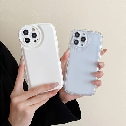 Anymob iPhone Magenta Candy Color Phone Case Round Camera Protection Silicone Cover-Mobile Phone Cases-PEROZ Accessories