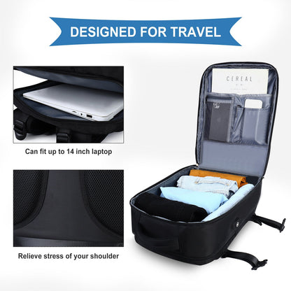 Anypack Backpack Blue Multi-Function Luggage Lightweight Waterproof Women&