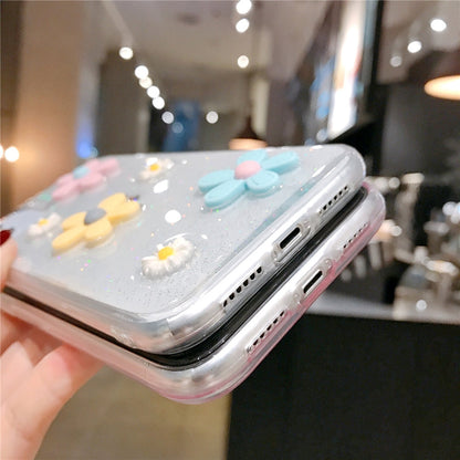 Anymob iPhone Pink 3D Flower Case Soft Silicone Shockproof Cover-Mobile Phone Cases-PEROZ Accessories