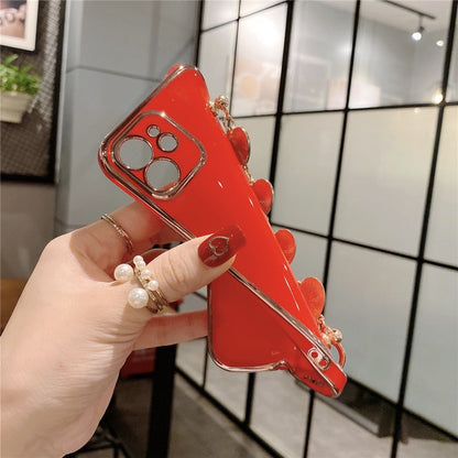 Anymob iPhone Yellow GreenLove Heart Bracelet Chain Soft Case Plating Phone Cover-Mobile Phone Cases-PEROZ Accessories
