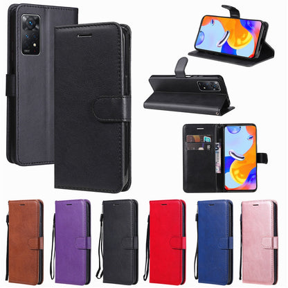 Anymob Xiaomi Redmi Case Black Wallet Magnetic Flip Leather Cover Phone Protection-Mobile Phone Cases-PEROZ Accessories