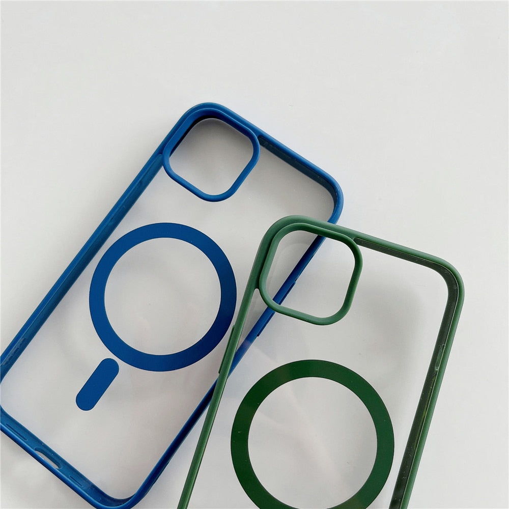 Anymob iPhone Green Magnetic Pattern Case Soft Phone Cover-Mobile Phone Cases-PEROZ Accessories