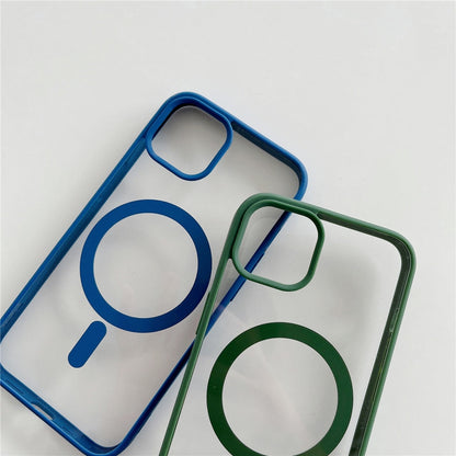 Anymob iPhone Green Magnetic Pattern Case Soft Phone Cover-Mobile Phone Cases-PEROZ Accessories