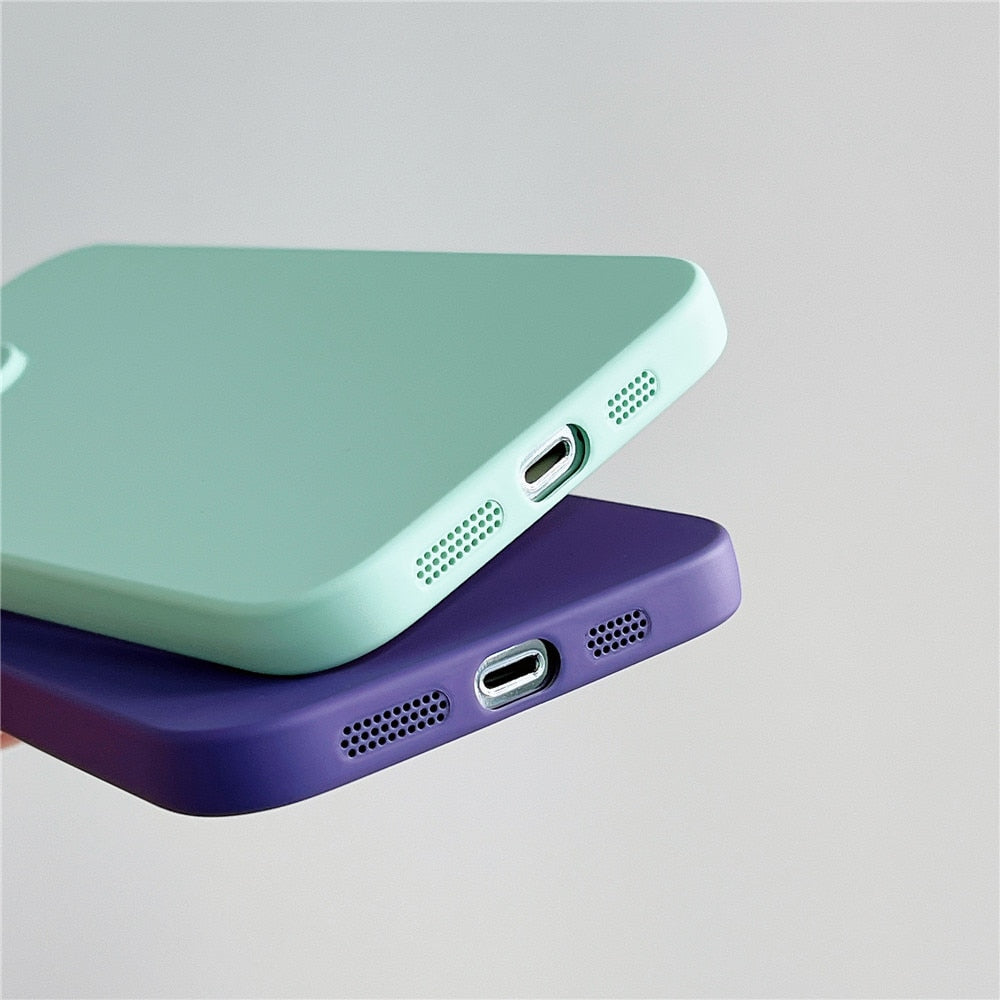 Anymob iPhone Yellow Silicon Phone Cases Lens Protector Film Soft Shockproof Cover-Mobile Phone Cases-PEROZ Accessories