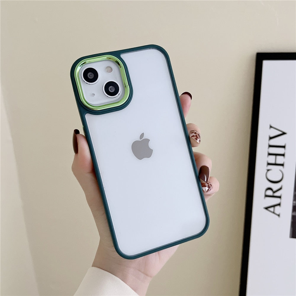 Anymob iPhone Case Red Transparent Shockproof Soft Back Cover-Mobile Phone Cases-PEROZ Accessories