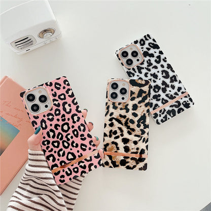 Anymob iPhone Green Leaf Electroplated Vintage Case Soft Silicone Shockproof Phone Cover-Mobile Phone Cases-PEROZ Accessories