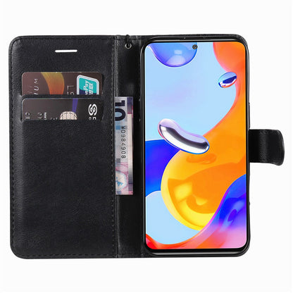 Anymob Xiaomi Redmi Case Black Wallet Magnetic Flip Leather Cover Phone Protection-Mobile Phone Cases-PEROZ Accessories
