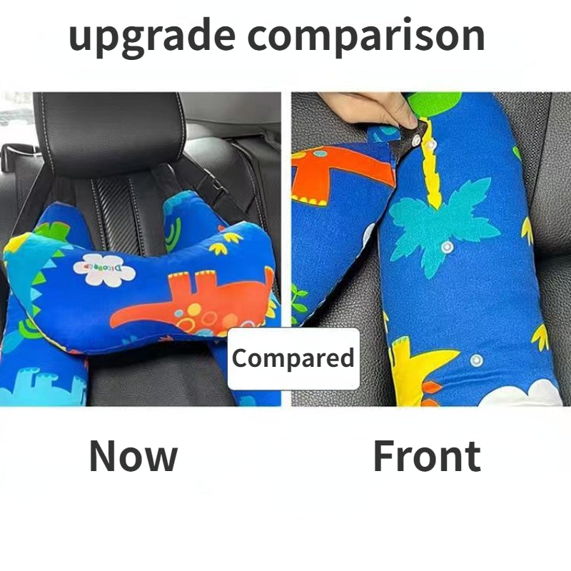 Anypack Car Travel Pillow White Dinosaur 1 Set for Kids and Adult Neck Head Support H-Shape Travel Pillow-Neck Pillow-PEROZ Accessories
