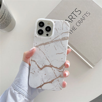 Anymob iPhone Case Gold Classic Marble Soft Silicone Shockproof Cover-Mobile Phone Cases-PEROZ Accessories