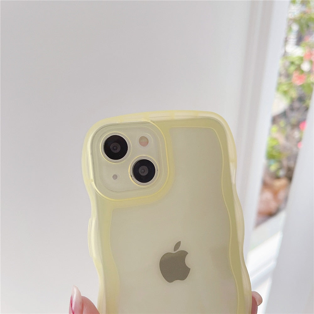 Anymob iPhone White Phone Case Candy Color Bumper Transparent Back Cover-Mobile Phone Cases-PEROZ Accessories