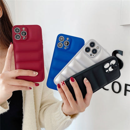 Anymob iPhone Red Fashion Jacket Phone Case Shockproof Soft Silicone Camera Protection Cover-Mobile Phone Cases-PEROZ Accessories