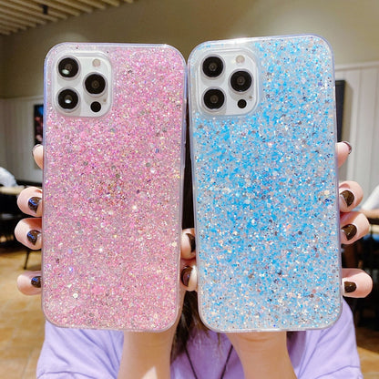 Anymob iPhone Case Yellow Star Glitter Soft Shockproof Silicon Phone Cover Shell-Mobile Phone Cases-PEROZ Accessories