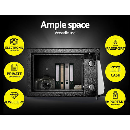 UL-TECH Electronic Safe Digital Security Box 8.5L-Home &amp; Garden &gt; Storage-PEROZ Accessories
