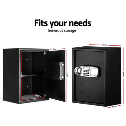 UL-TECH Electronic Safe Digital Security Box LCD Display 50cm-Home &amp; Garden &gt; Storage-PEROZ Accessories