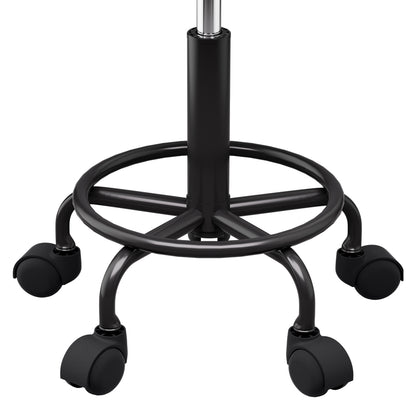 Artiss Salon Stool Swivel Height Adjustable Round Barber Spa Chair Black-Furniture &gt; Bar Stools &amp; Chairs-PEROZ Accessories