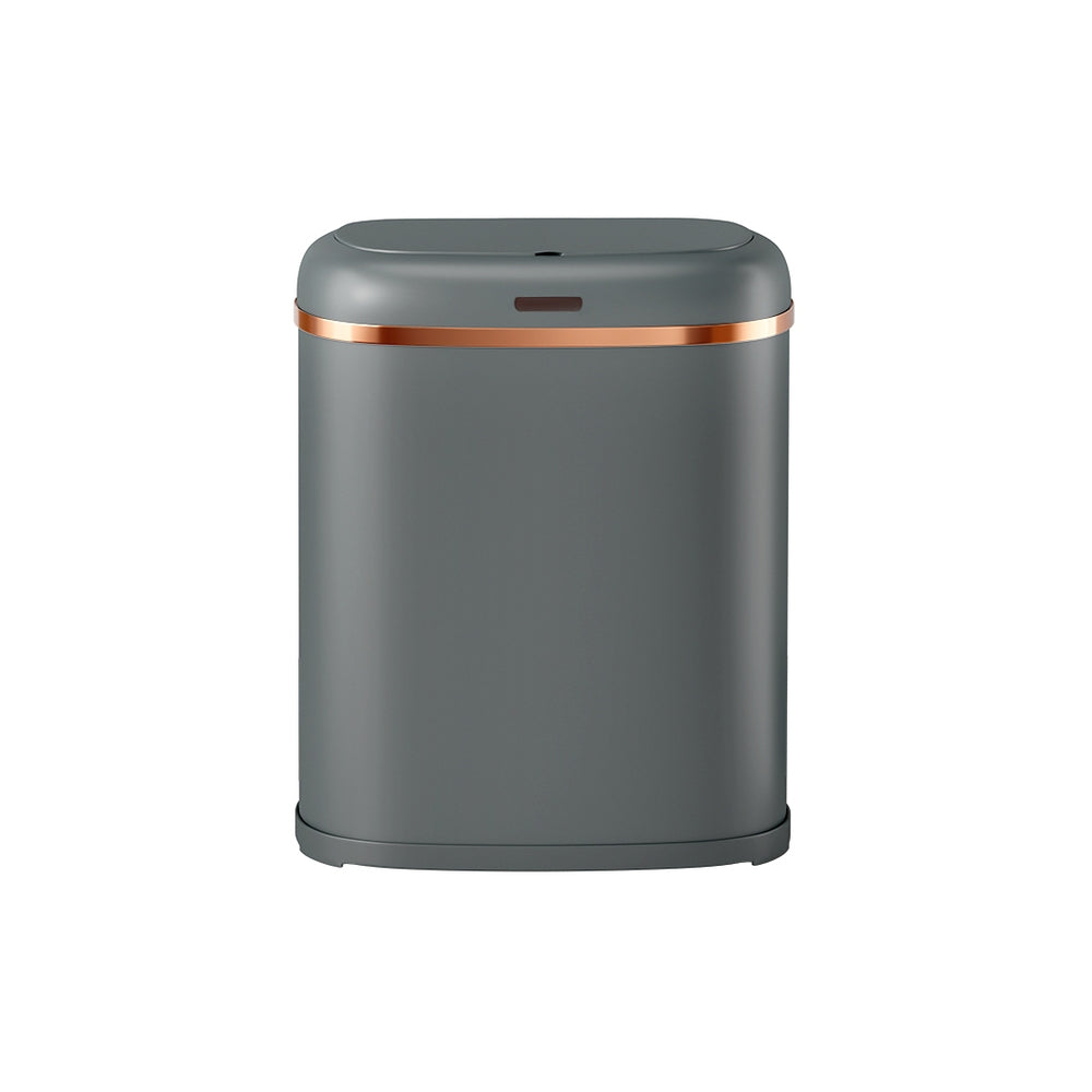 Devanti 38L Motion Sensor Bin Rubbish Automatic Grey-Home &amp; Garden &gt; Kitchen Bins-PEROZ Accessories
