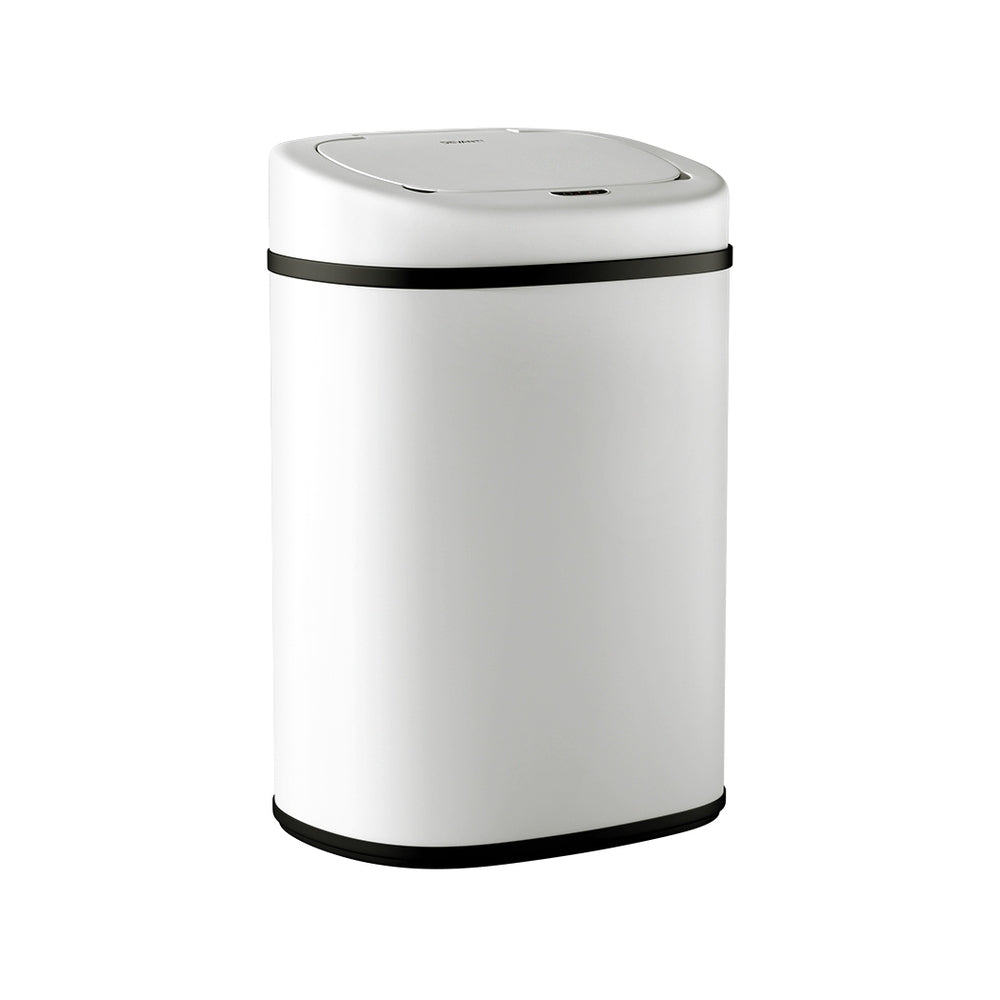 Devanti 82L Motion Sensor Bin Rubbish Automatic White-Appliances &gt; Kitchen Appliances-PEROZ Accessories