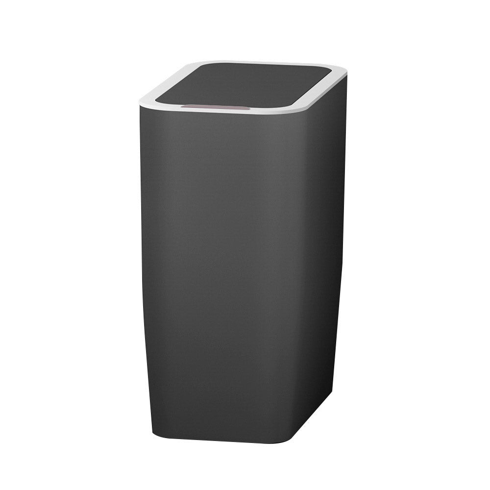 Devanti 9L Motion Sensor Bin Rubbish Automatic Ash Black-Home &amp; Garden &gt; Kitchen Bins-PEROZ Accessories