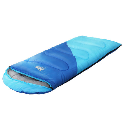 Weisshorn Sleeping Bag Bags Kids 172cm Camping Hiking Thermal Blue-Outdoor &gt; Camping-PEROZ Accessories