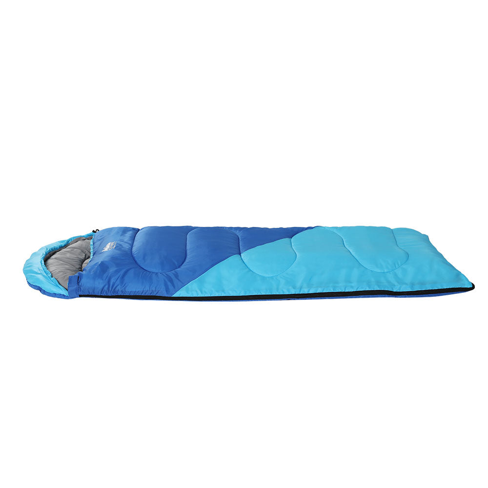 Weisshorn Sleeping Bag Bags Kids 172cm Camping Hiking Thermal Blue-Outdoor &gt; Camping-PEROZ Accessories