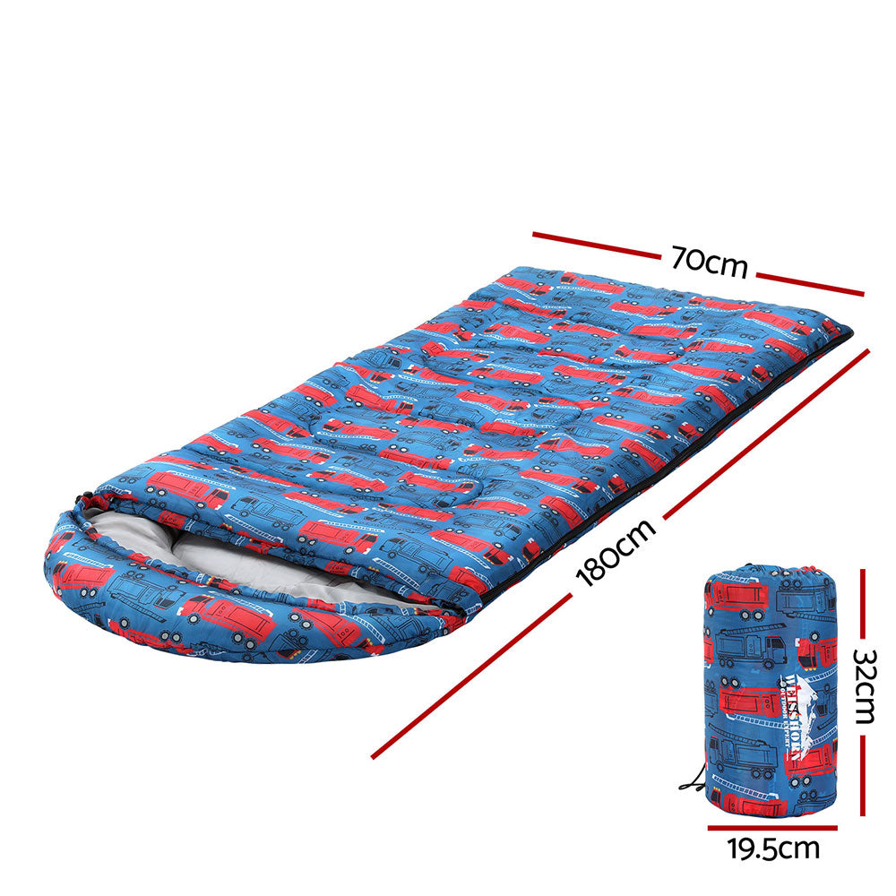 Weisshorn Sleeping Bag Kids Single Bags 180cm Thermal Camping Hiking Blue-Outdoor &gt; Camping-PEROZ Accessories