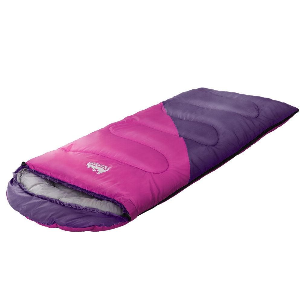 Weisshorn Sleeping Bag Bags Kid 172cm Camping Hiking Thermal Pink-Outdoor &gt; Camping-PEROZ Accessories