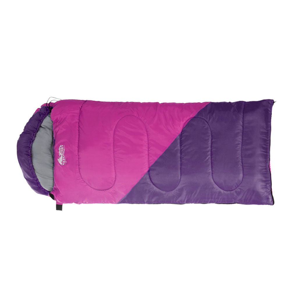 Weisshorn Sleeping Bag Bags Kid 172cm Camping Hiking Thermal Pink-Outdoor &gt; Camping-PEROZ Accessories