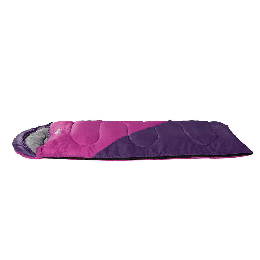 Weisshorn Sleeping Bag Bags Kid 172cm Camping Hiking Thermal Pink-Outdoor &gt; Camping-PEROZ Accessories