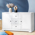 Oikiture Buffet Sideboard Cabinet Storage Cupboard Hallway Hamptons Furniture-Sideboard-PEROZ Accessories