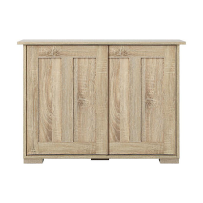 Oikiture Sideboard Buffet Cabinet with Sliding Doors, 86 x 27 x 63cm Hallway Table-Sideboard-PEROZ Accessories