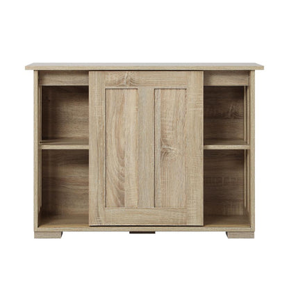 Oikiture Sideboard Buffet Cabinet with Sliding Doors, 86 x 27 x 63cm Hallway Table-Sideboard-PEROZ Accessories